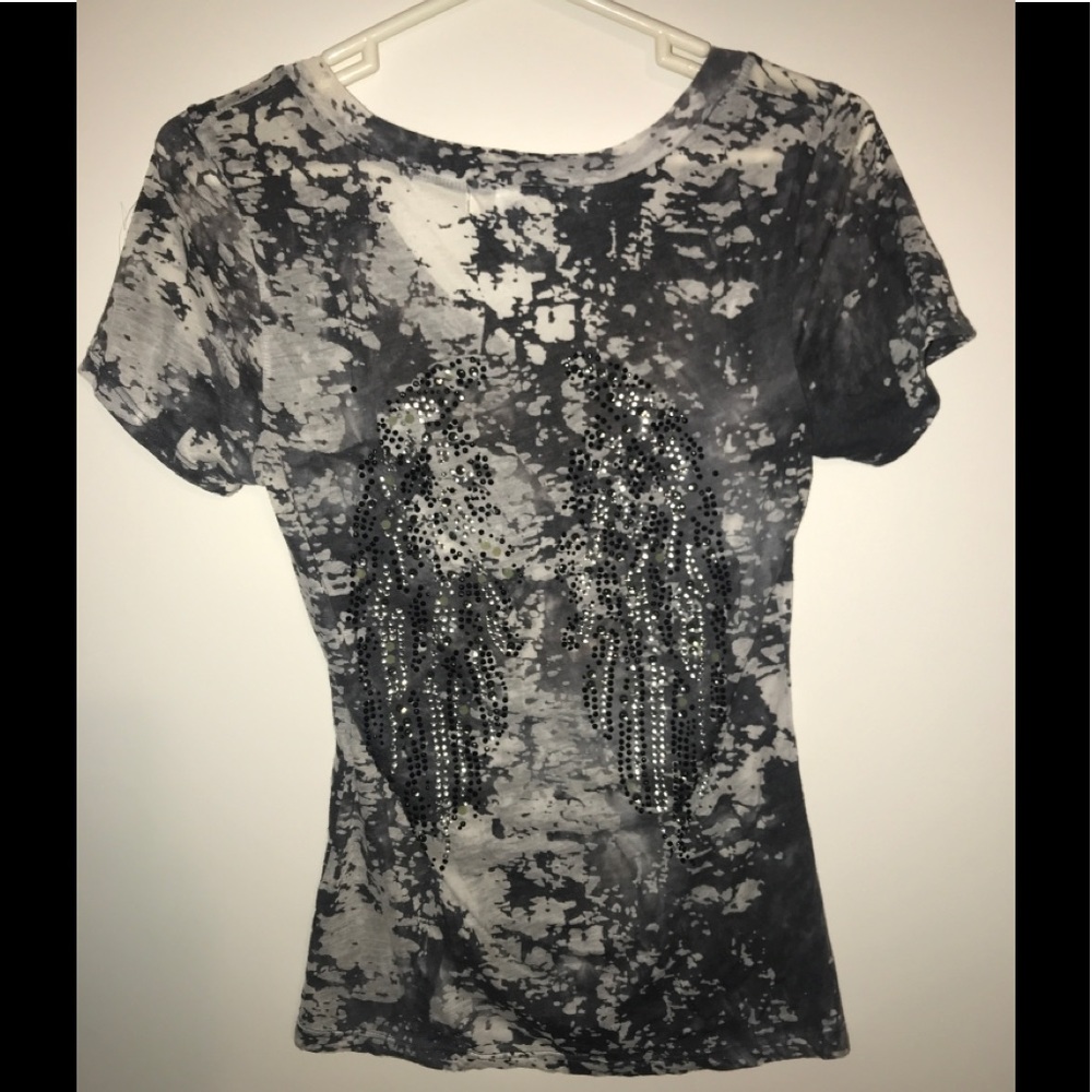 Imaginary Voyage Angel Wings Burnout Top M